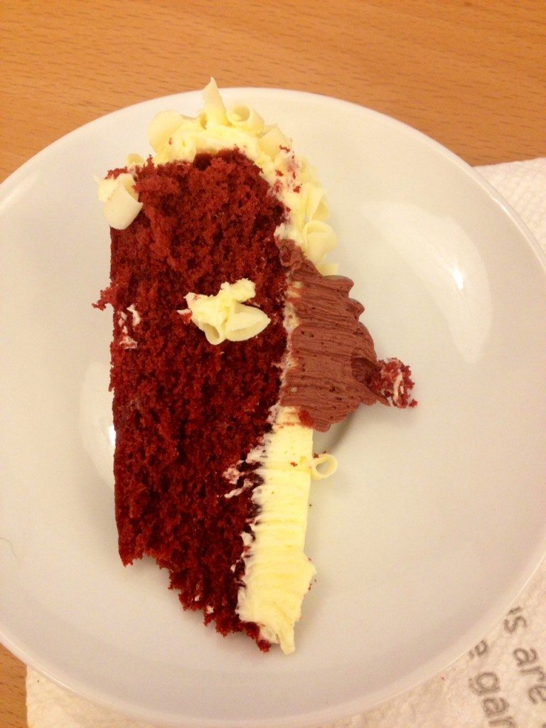 My red velvet cake I got at work!