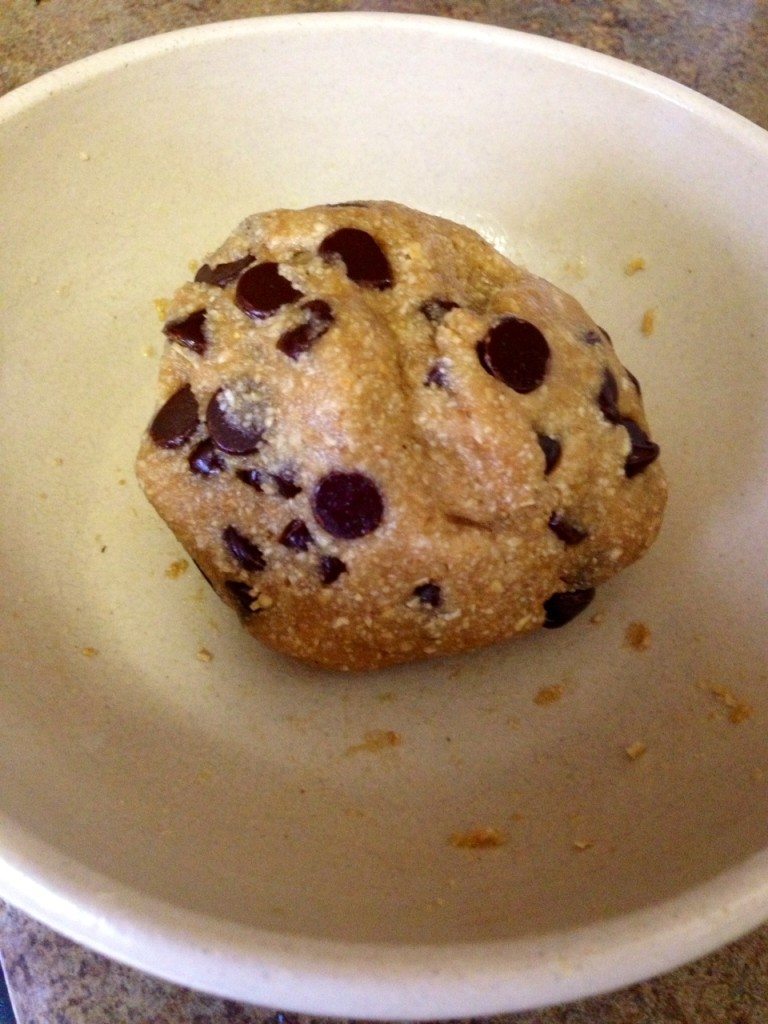 A giant ball of cookie dough