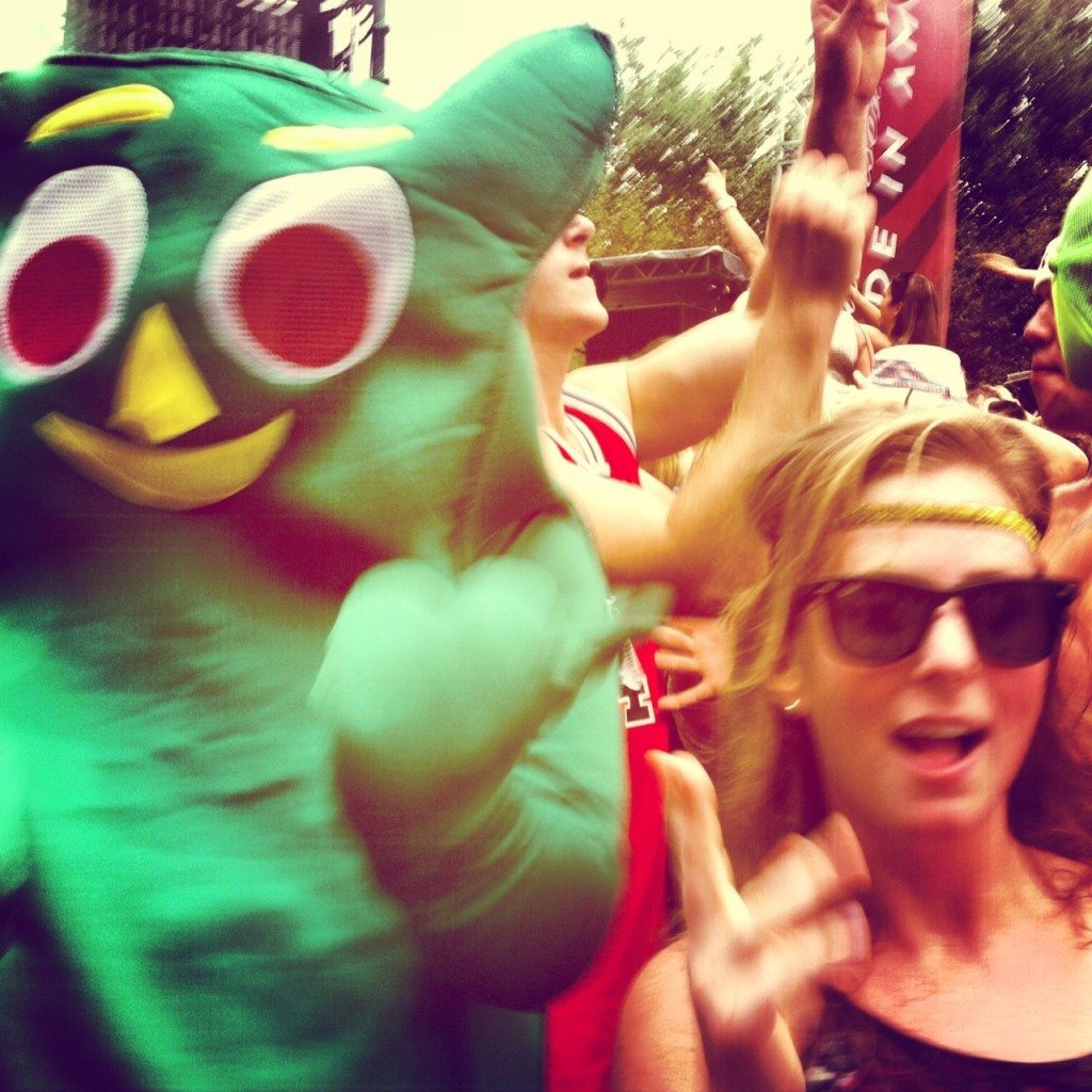 I slept well after partying with Gumby