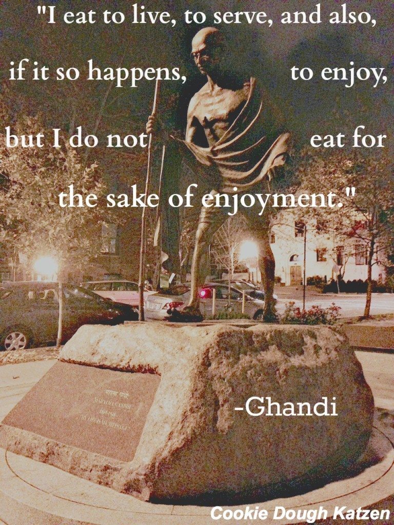 ghandi on eating