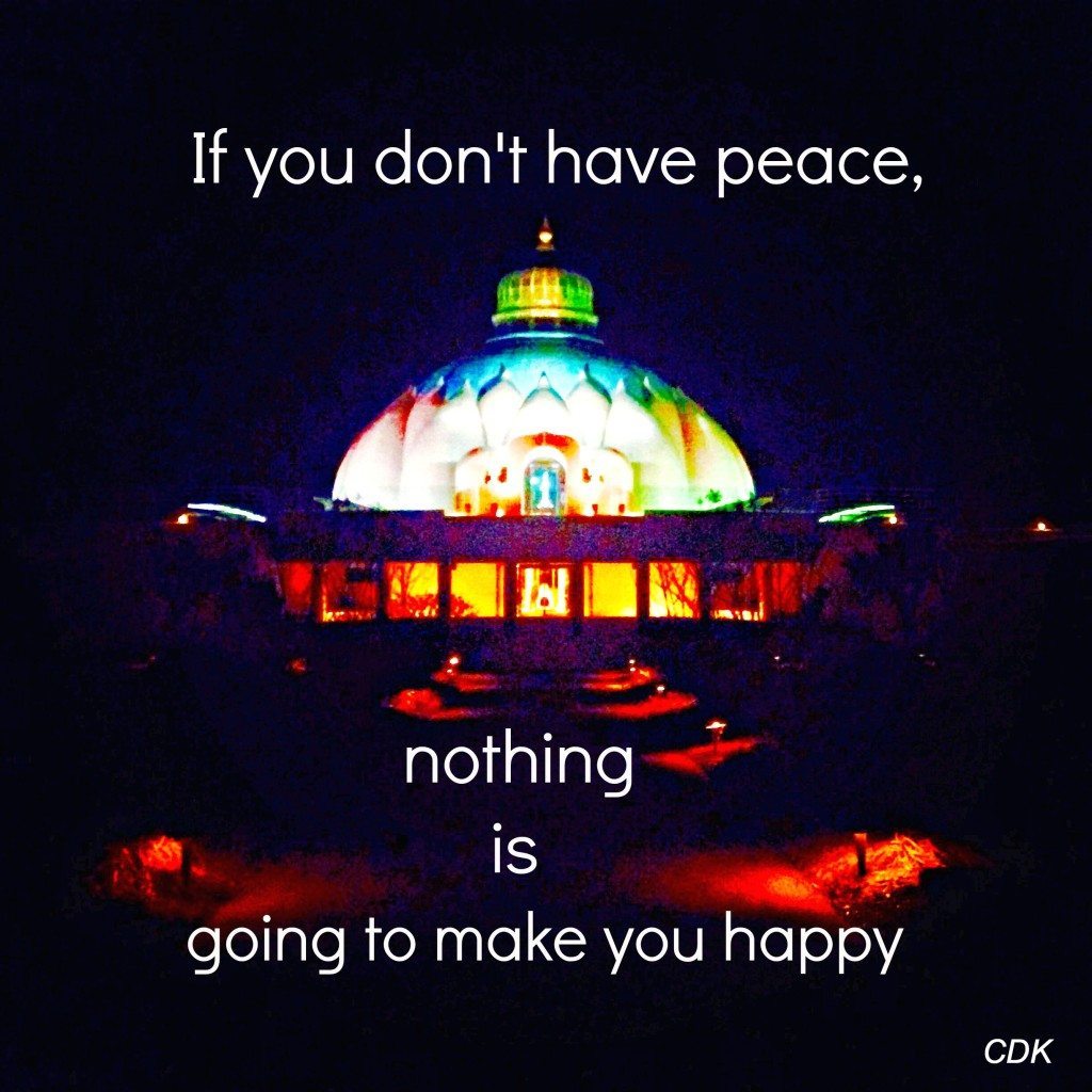 if you don't have peace...