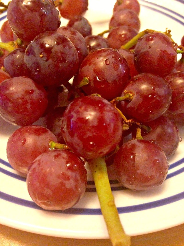 post workout grapes