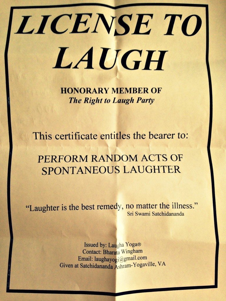 license to laugh