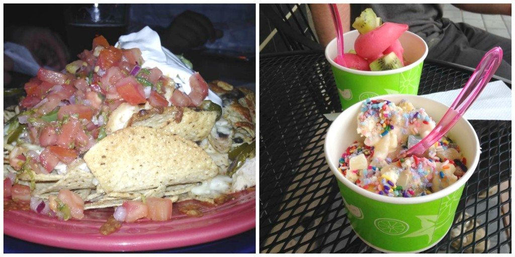 nachos and froyo